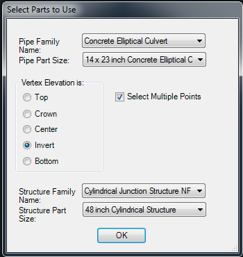 Choose which Parts and location of Elevation