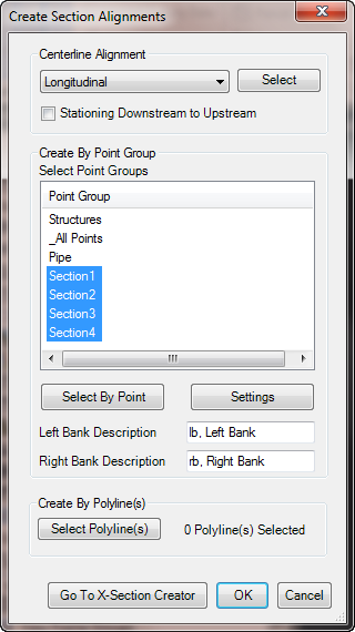 Create Section Alignment Lines