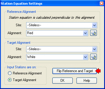 StationEquation Example 3 Settings