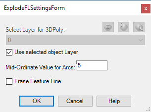Select settings for new polylines