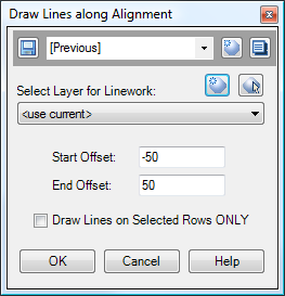 Draw Lines dialog