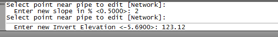 PipeElevationEditor Commandline
