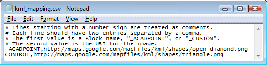 ExportKMZ Mapping File